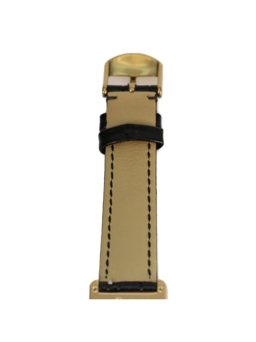 Cartier 925 Must Tank Vermeil SM Quartz Leather